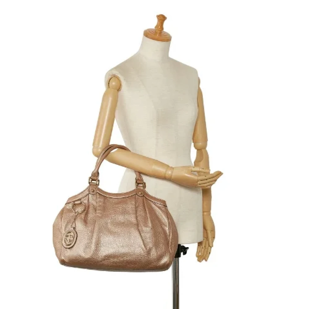 Gucci Vintage Pre-owned Leather handbags Pink Dames
