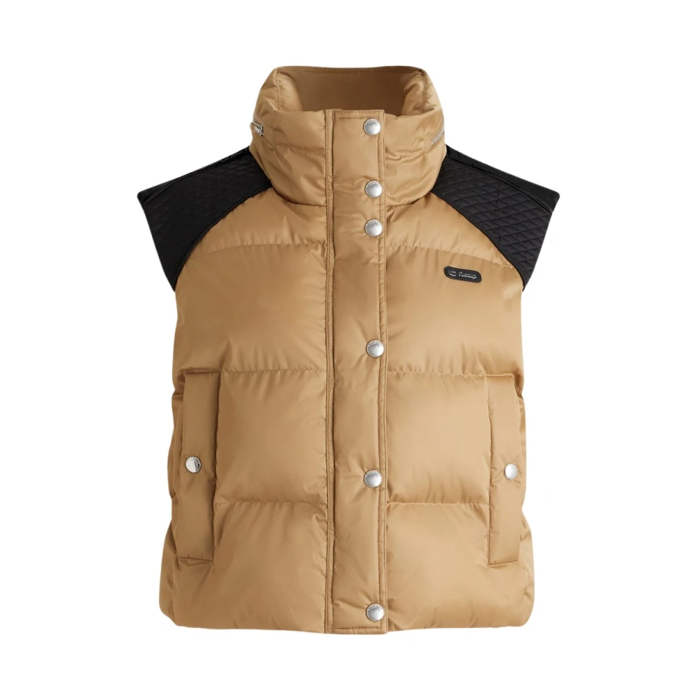 Fusalp Women's Beige Waistcoats, S, Miris Sleeveless Down Jacket