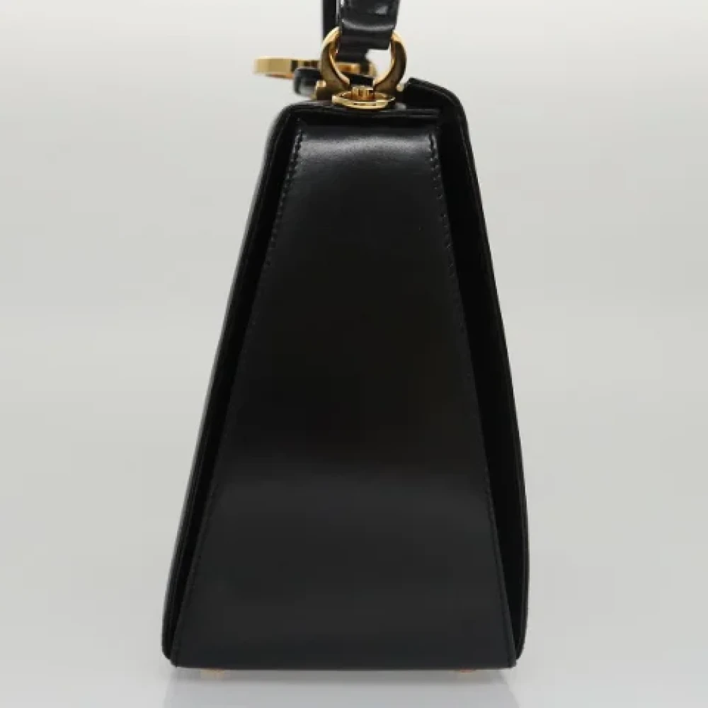 Salvatore Ferragamo Pre-owned Leather handbags Black Dames