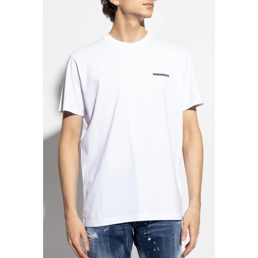 Dsquared2 T-shirt met print White Heren