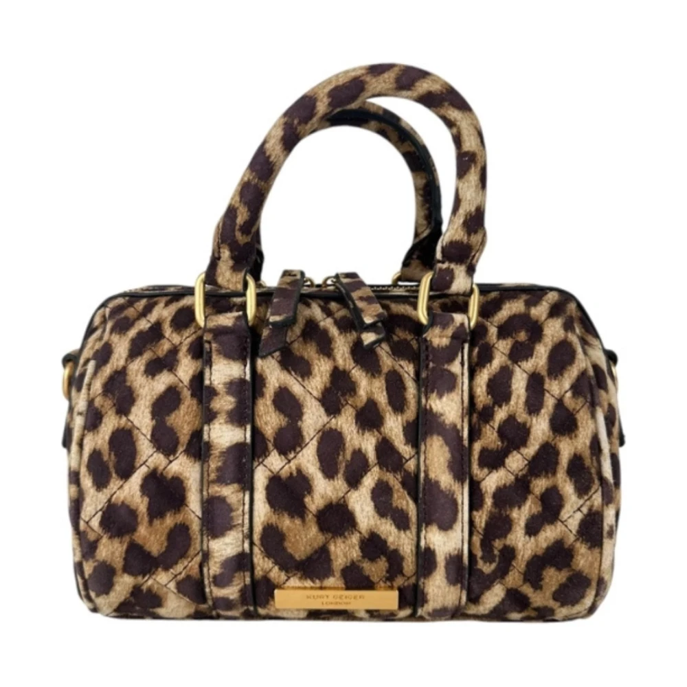 Kurt Geiger Bruine Suède Boston Tas Brown Dames