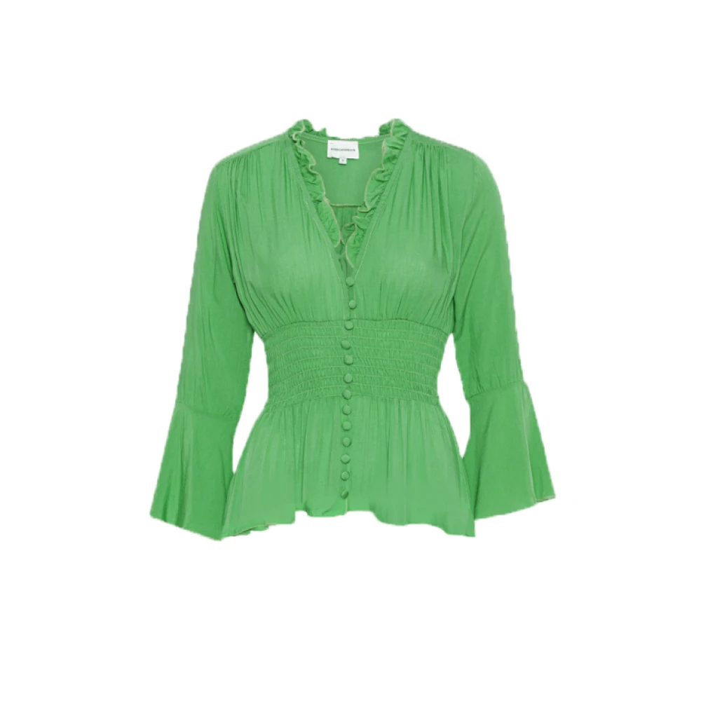 American Dreams Sally Top Smaragdgroen Viscose Green Dames