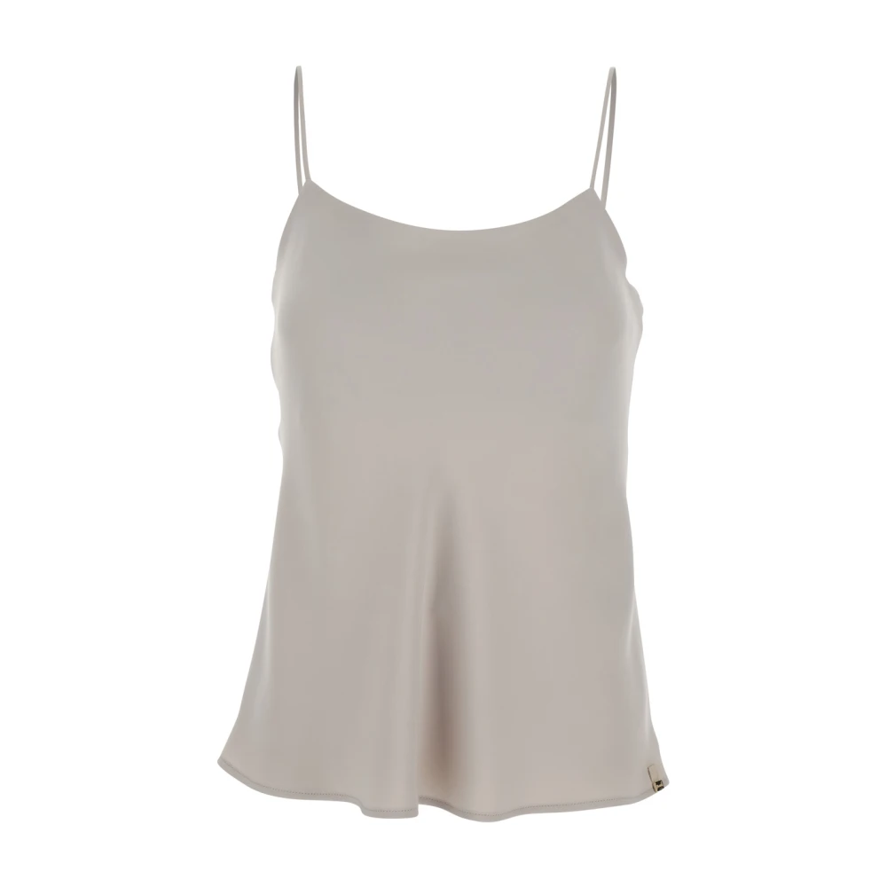 Herno Donna Beige Top, 2XS, New,