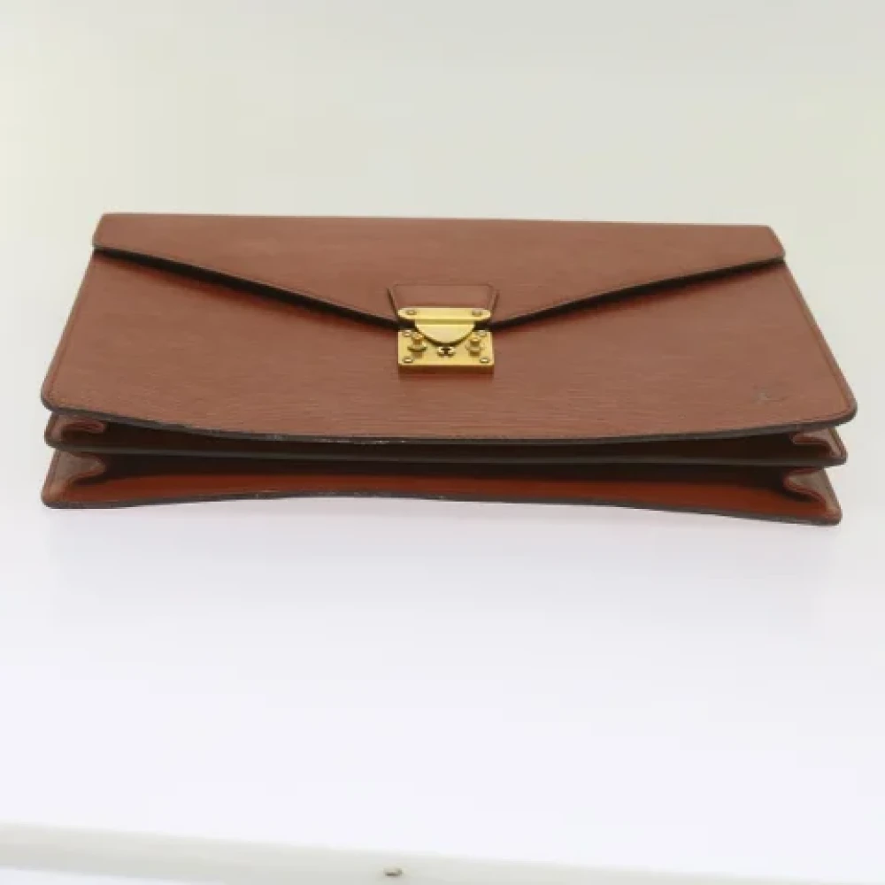 Louis Vuitton Vintage Pre-owned Leather briefcases Brown Dames