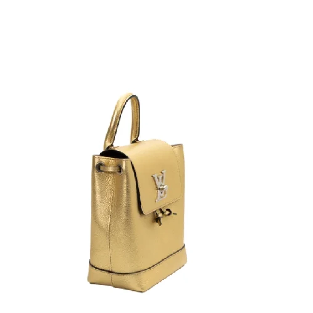 Louis Vuitton Vintage Pre-owned Leather backpacks Yellow Dames