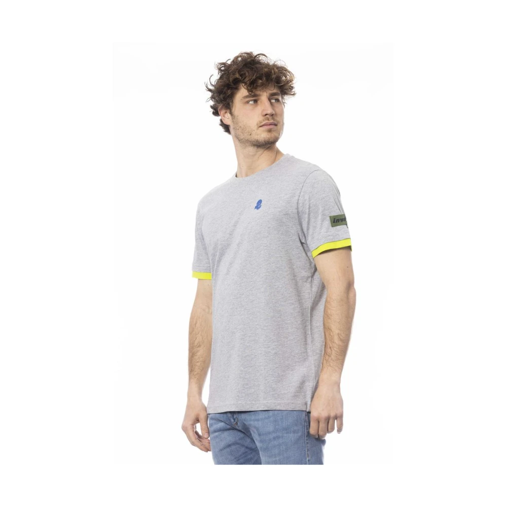 Invicta Grijze Katoenen Logo Print T-Shirt Gray Heren