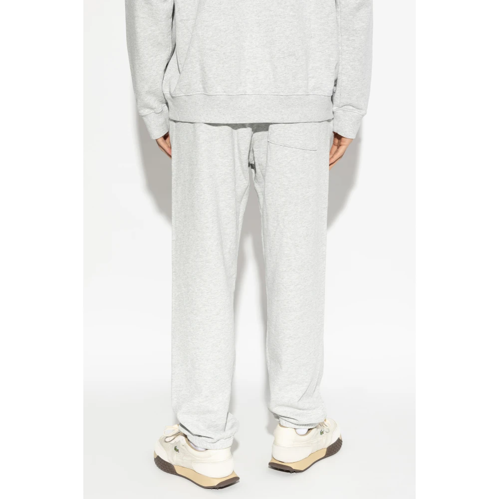 Sporty & Rich Sweatpants uit de H&W Crest Heather collectie Gray Unisex