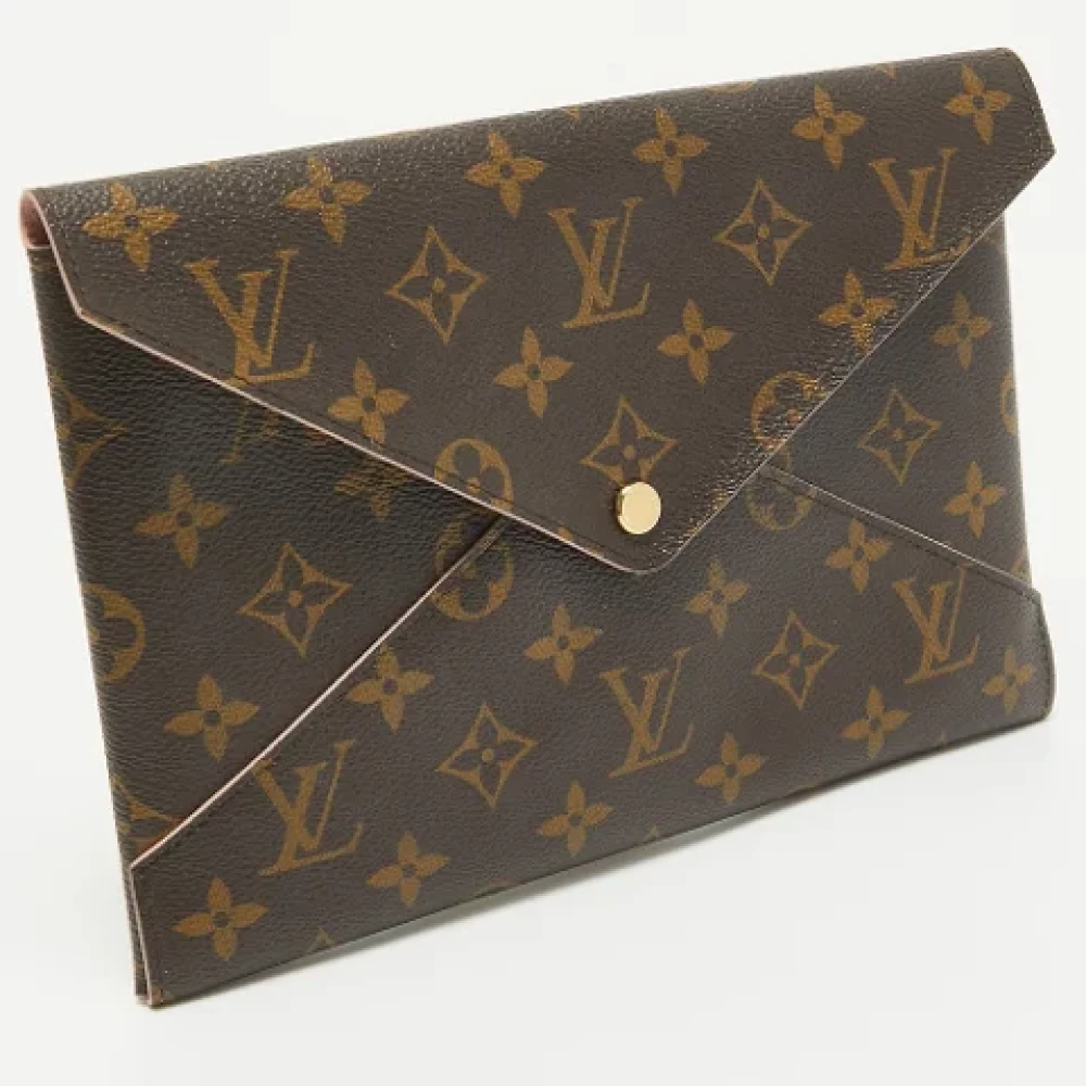 Louis Vuitton Vintage Pre-owned Canvas clutches Brown Dames