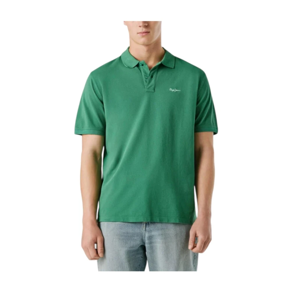 Pepe Jeans Men's Green Oscar Polo - Polo Shirts - M - Tops