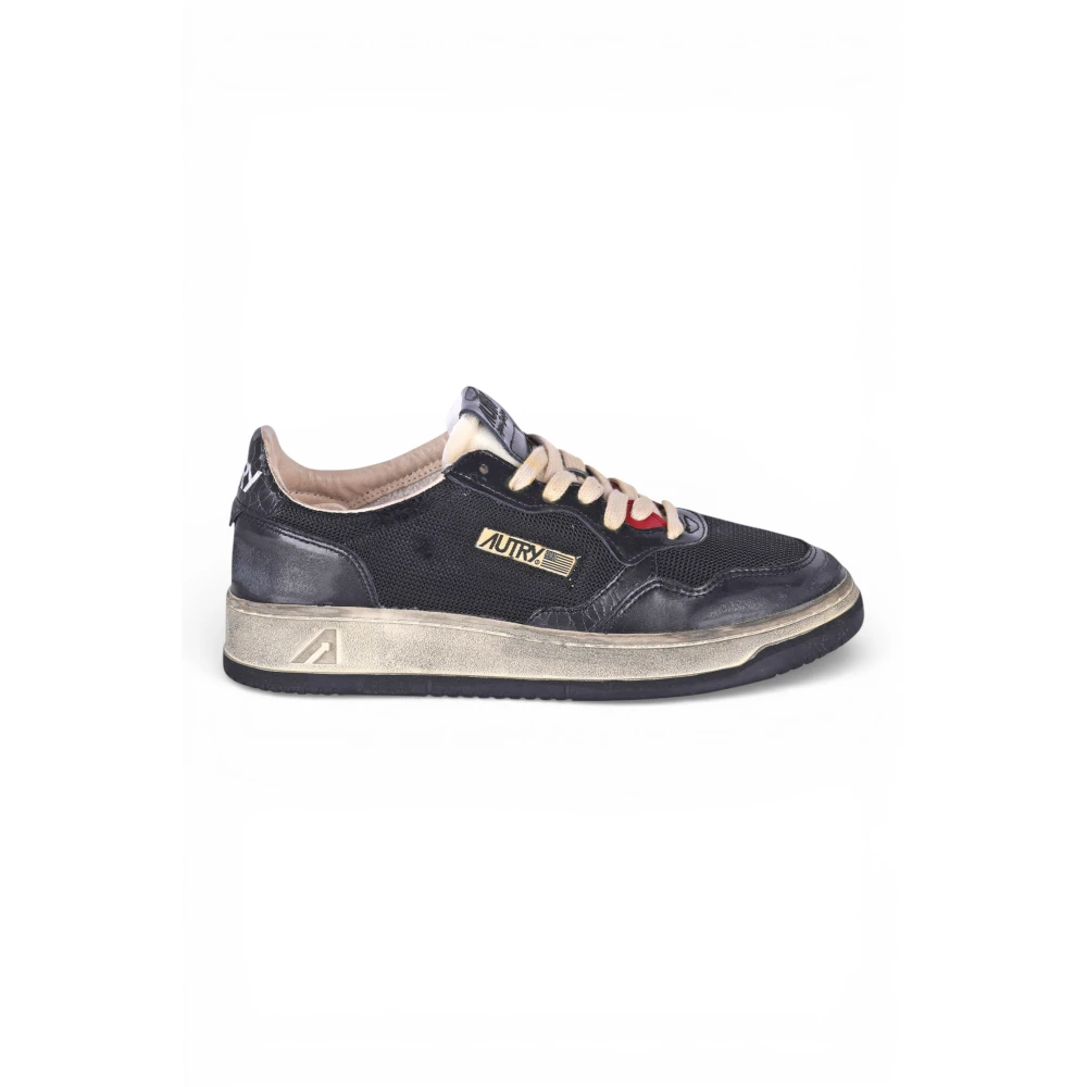 Autry Super Vintage Low Sneakers Dames Schoenen Zwart