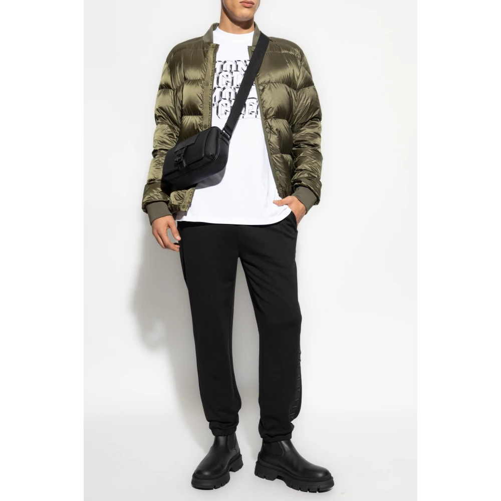 Moncler T-shirt met logo White Heren