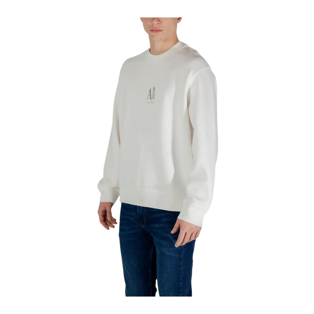 Armani Exchange Witte Sweatshirt Lange Mouwen Lente Zomer White Heren