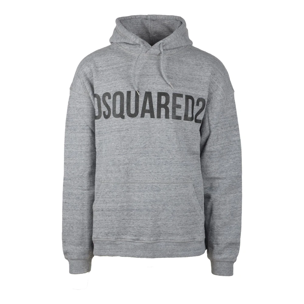 Dsquared2 Katoenen Gebreide Trui Gray Heren