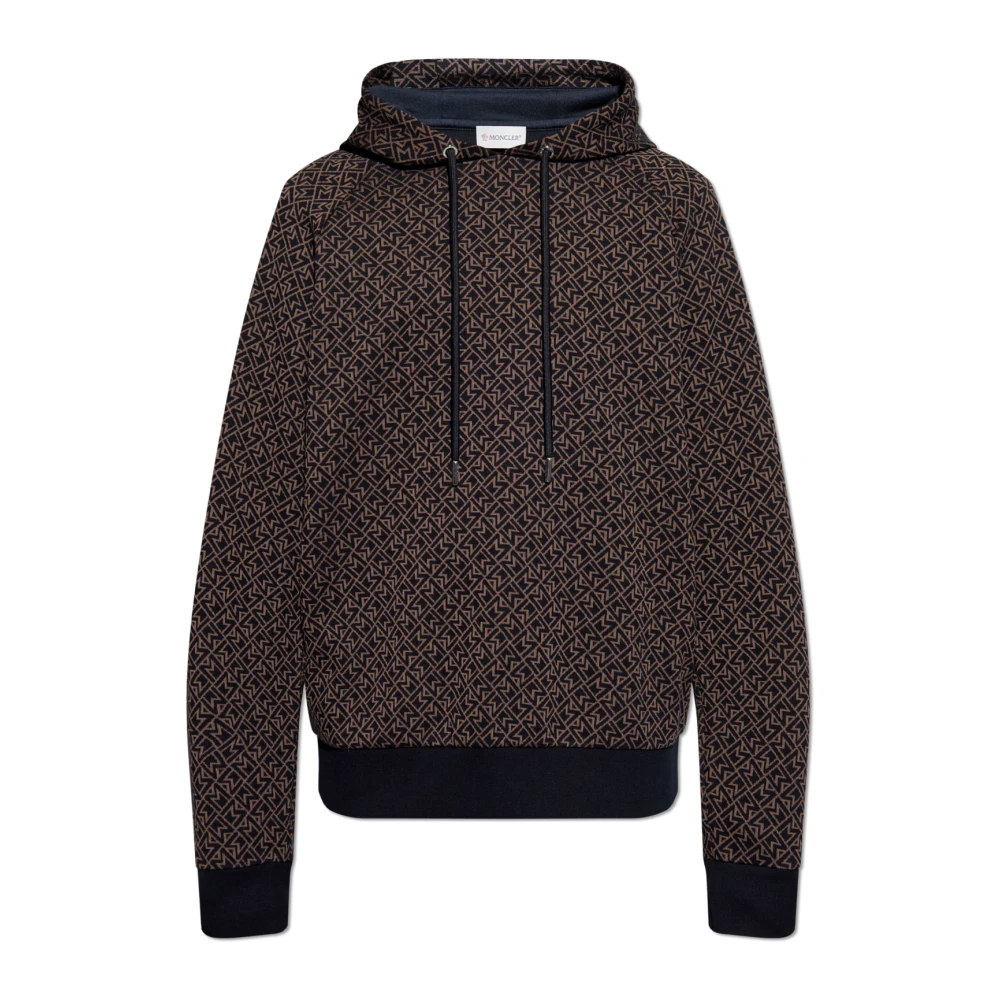 Moncler Hoodie Brown Heren