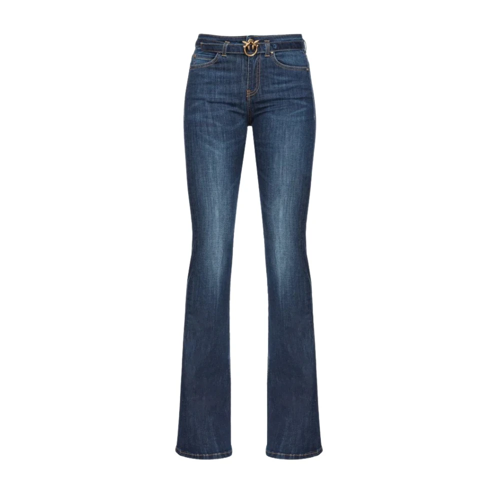 Pinko Flared Power Stretch Boot-Cut Jeans Blue Dames