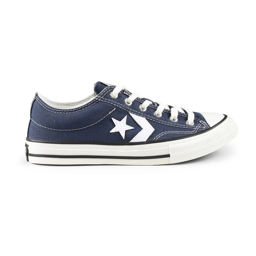 Converse Blå Canvas Sneakers med Skumdämpning Blue, Unisex