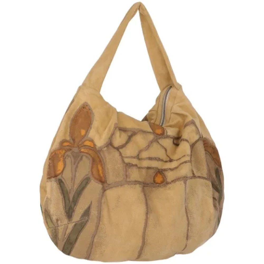 Marni Pre-owned Suede shoulder-bags Beige Dames