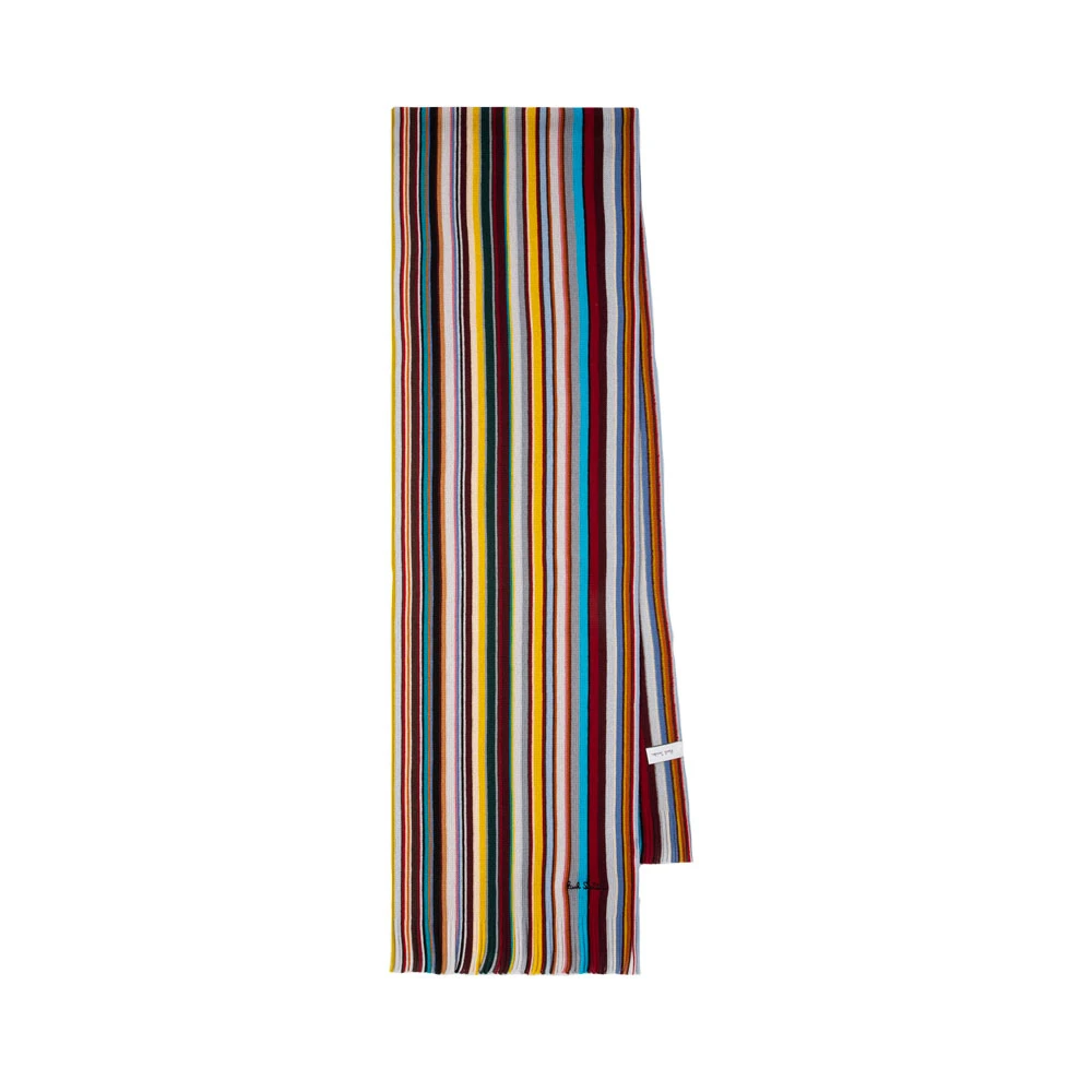 PS By Paul Smith Gestreepte wollen sjaal Multicolor Heren