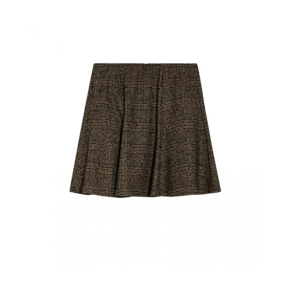 Pennyblack Britse Tweed Bouclé A-lijn Rok Gray Dames