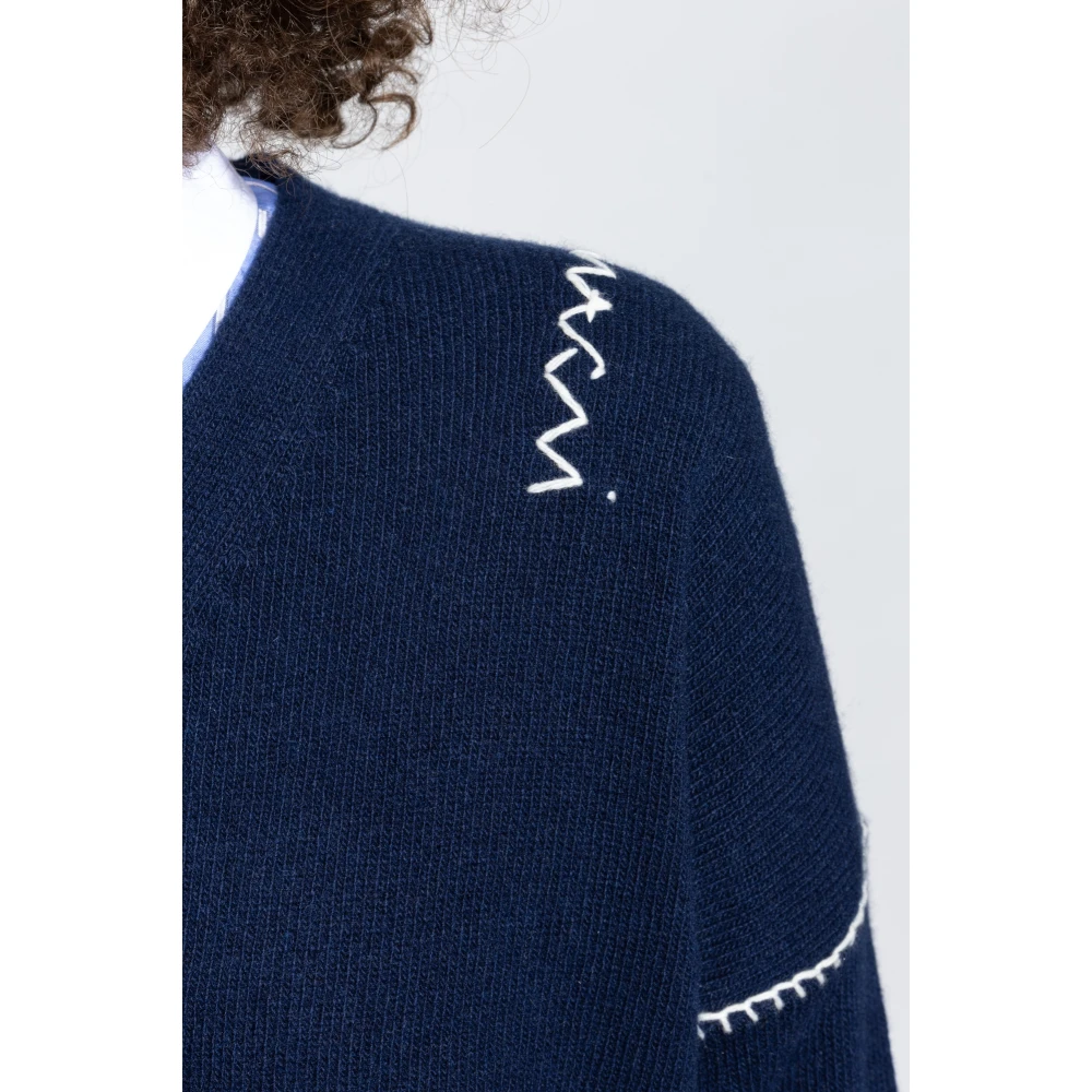 Marni Korte Vest Blue Dames