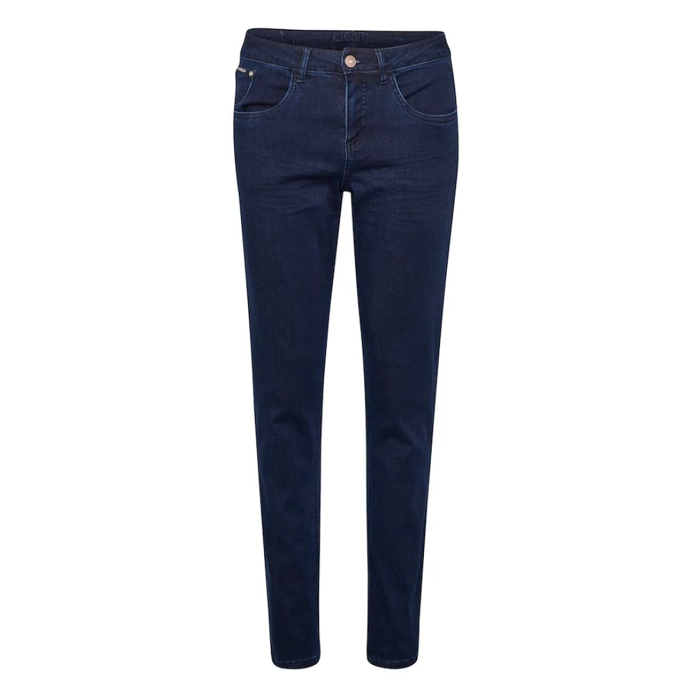 Cream Women's Blue Skinny Jeans - Skinny Fit Jeans - W25 L34 - Jeans