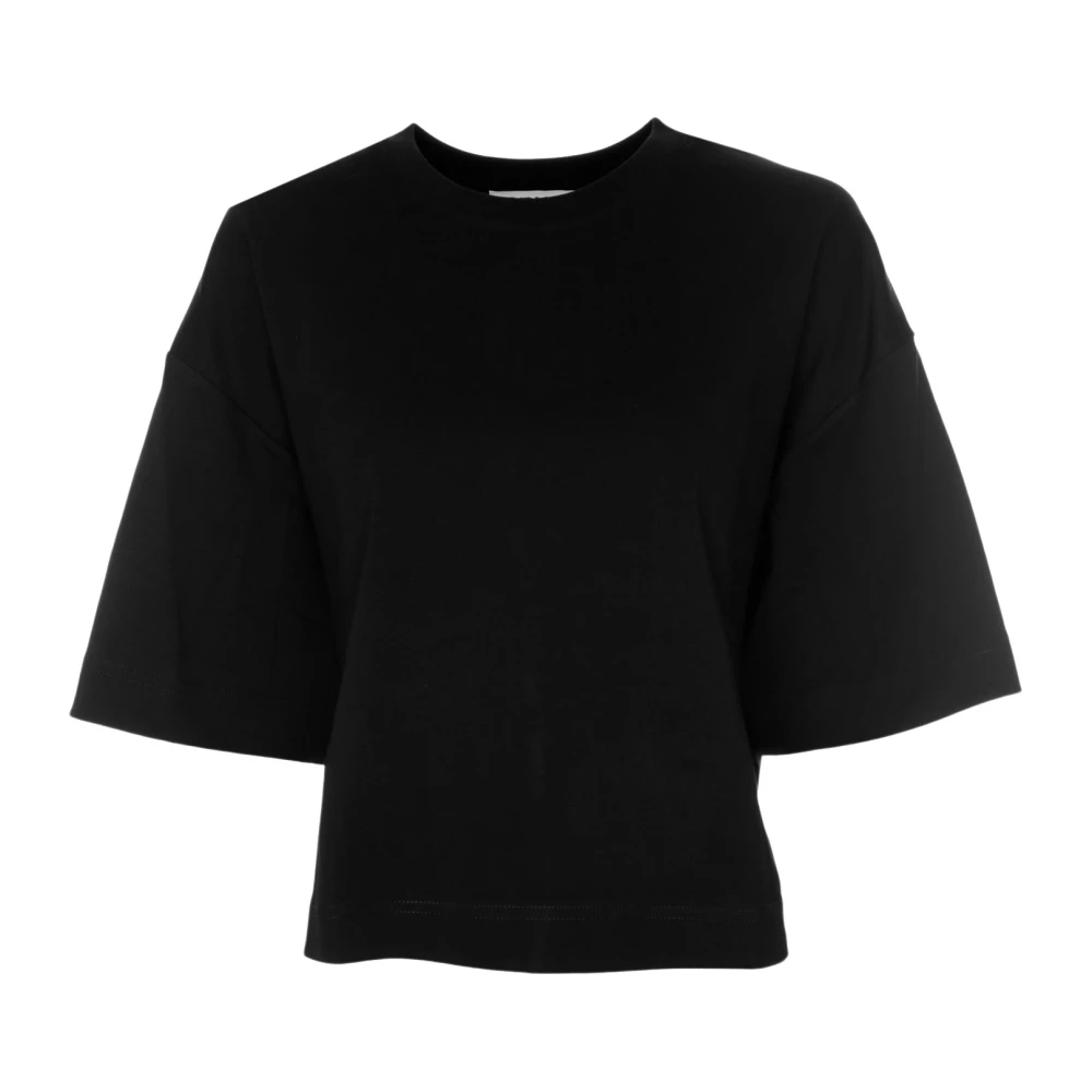 Drykorn Casual Cropped Tee Lilani Black Dames