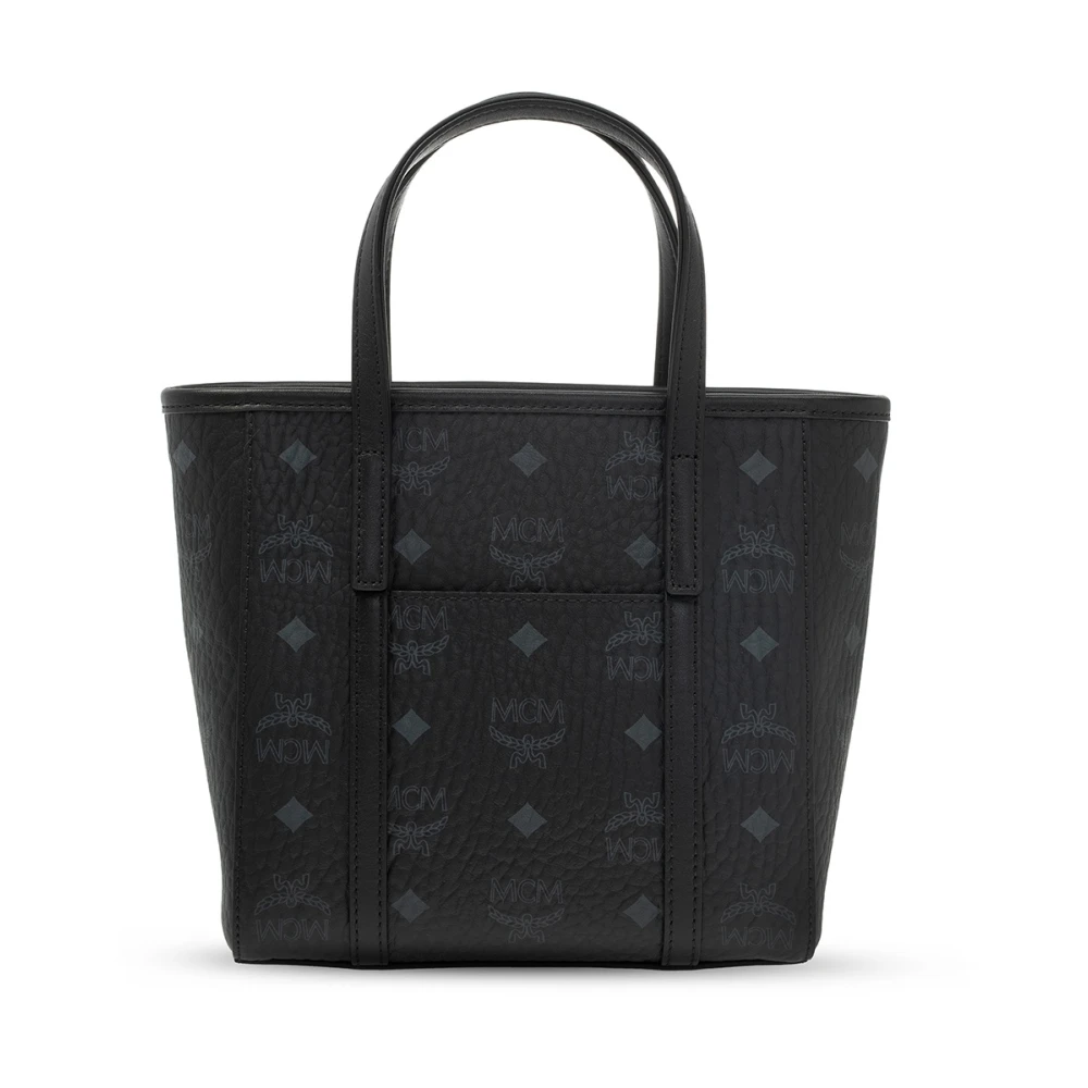 MCM Schoudertas met logo Black Dames