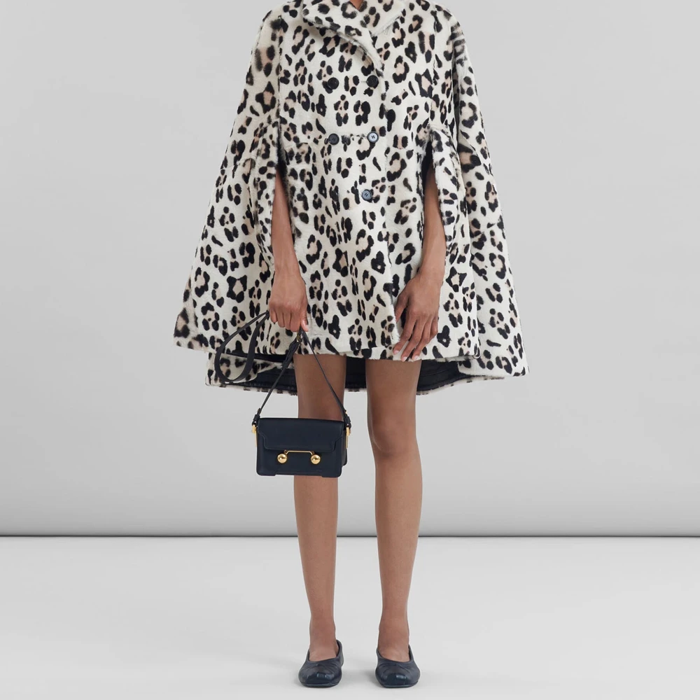 Marni Trunkaroo Mini Tas met Logodetail Black Dames