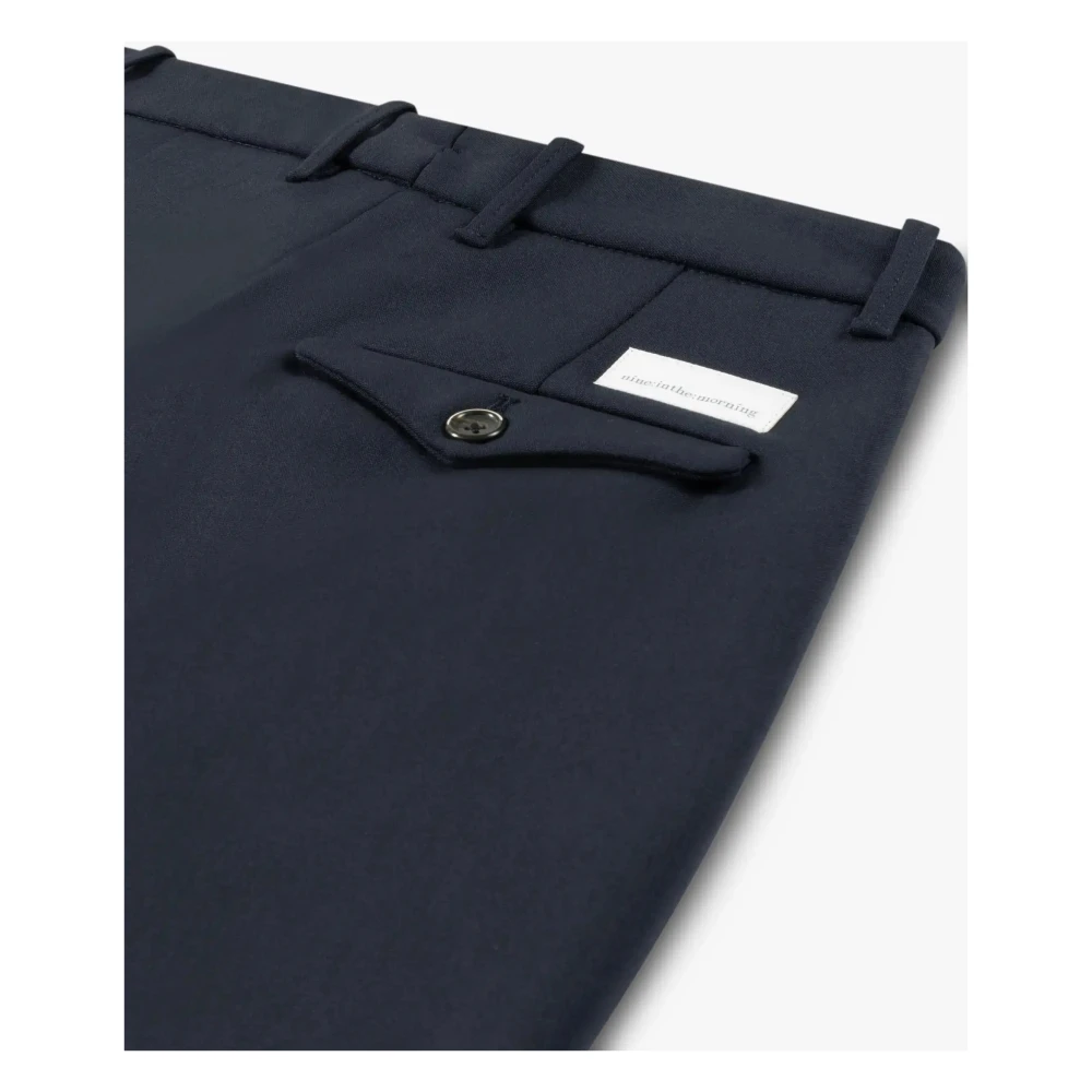 Nine In The Morning Blauwe Tech Wol Chino Fit Blue Heren