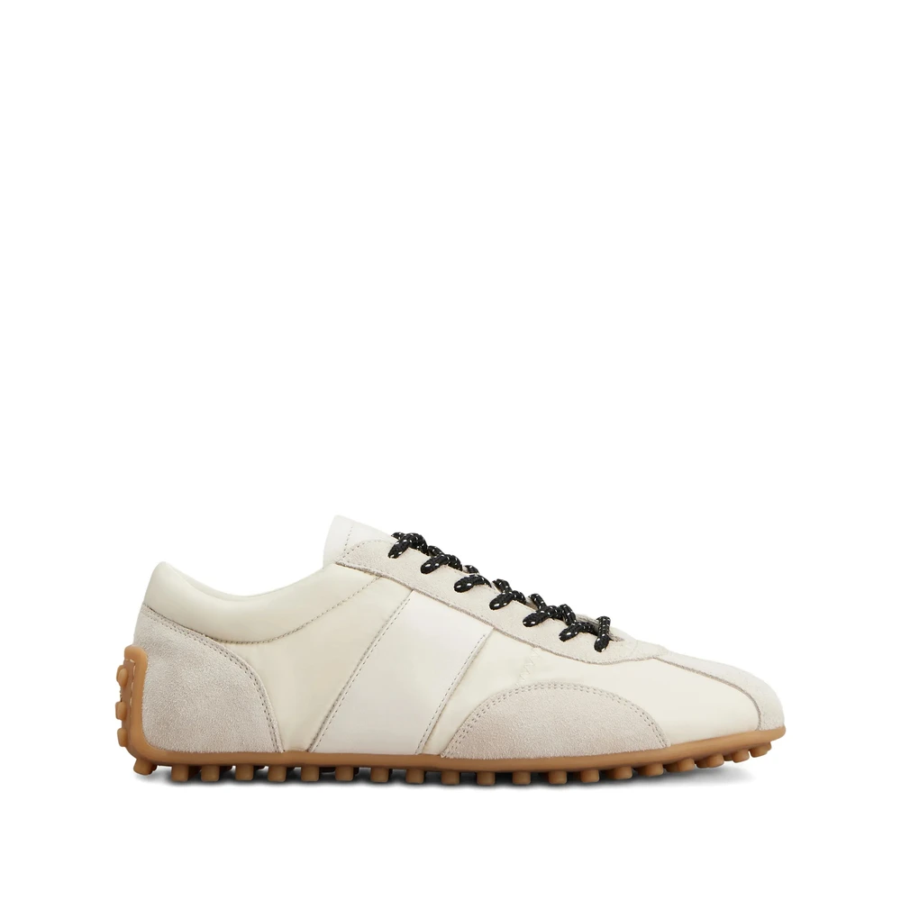 Tod’s Sneakers met gestikte details en veters Dames Schoenen Beige