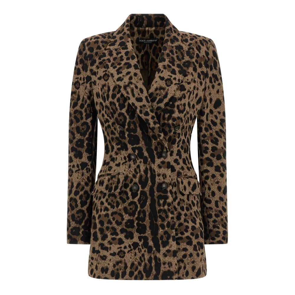 Dolce & Gabbana Women's Multicolor Turlington Double-Breasted Blazer - Blazers - L - Jackets