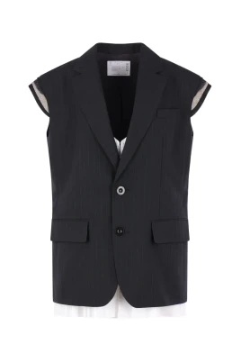Chalk Stripe Vest