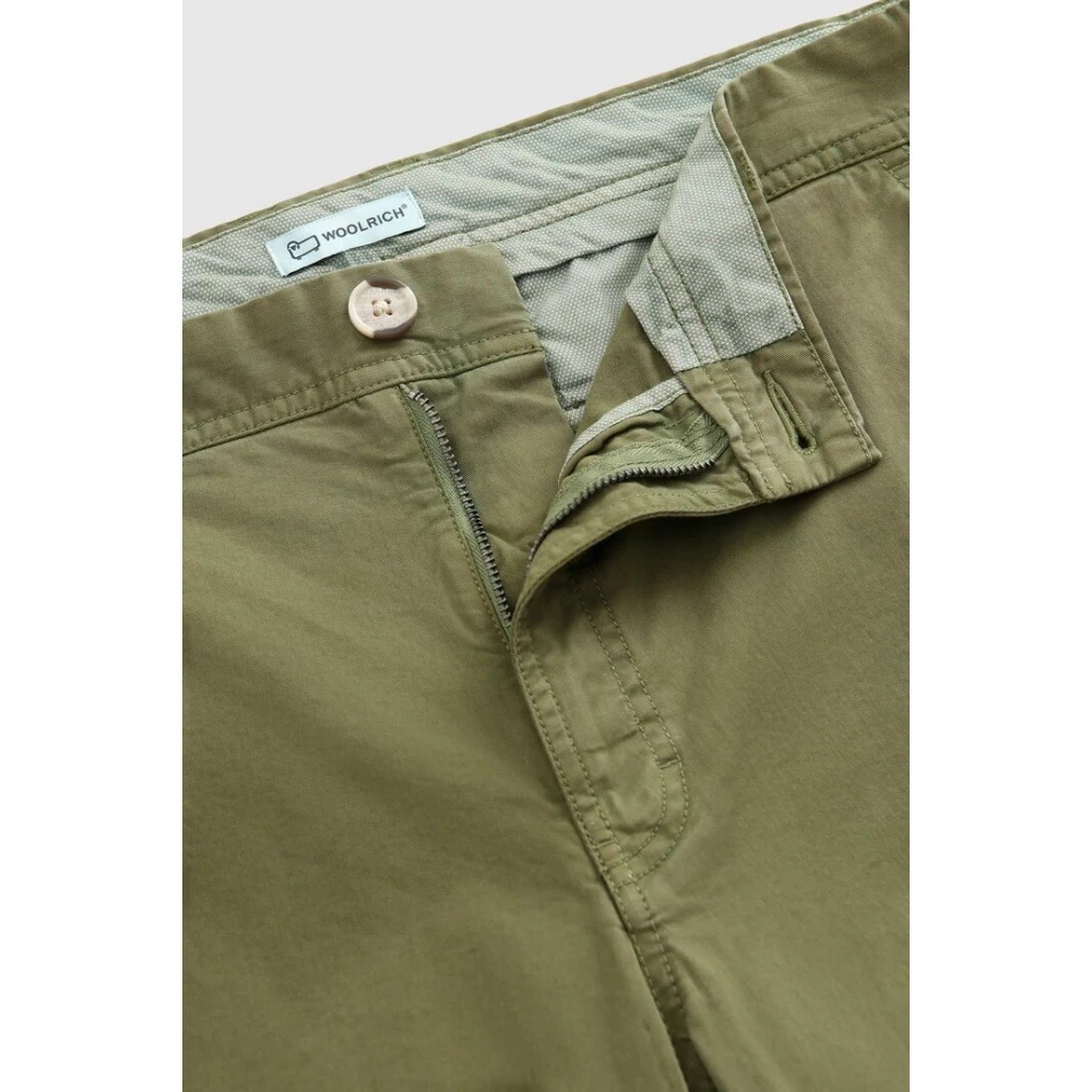 Woolrich Smal toelopende broek Green Heren