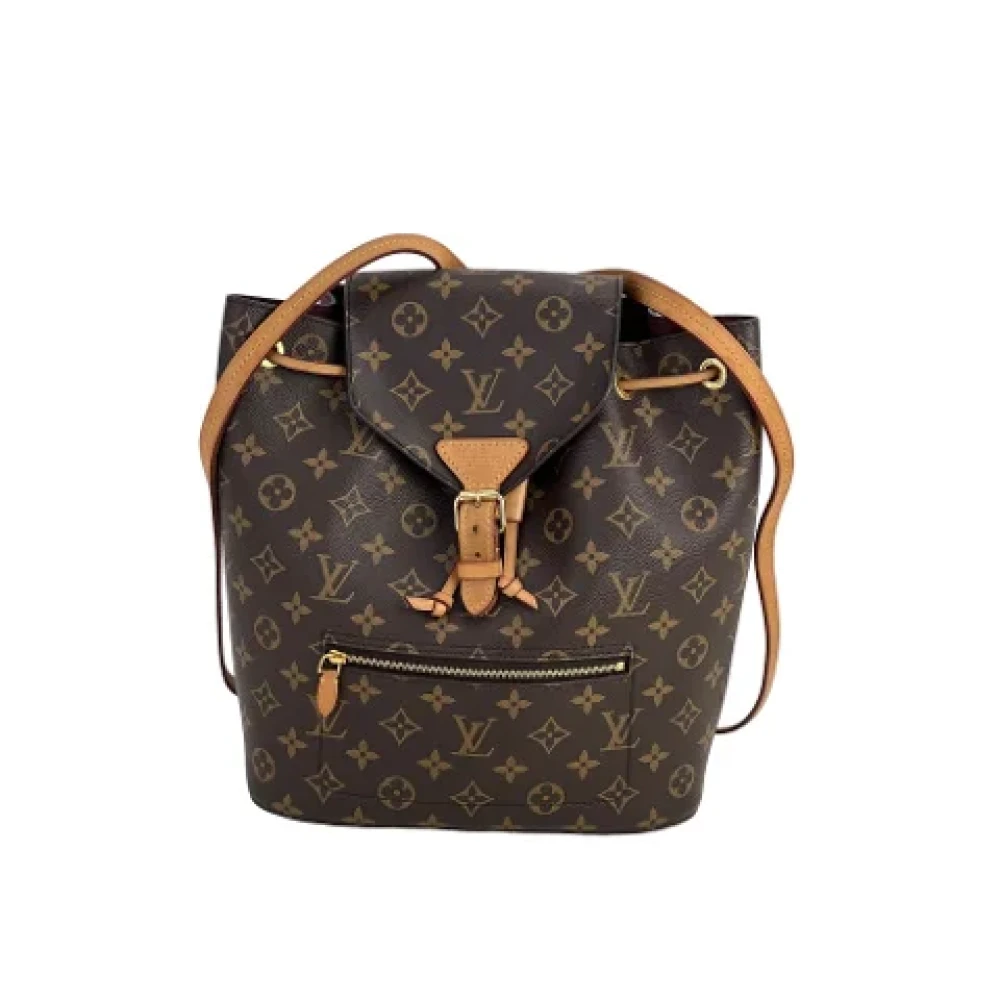 Louis Vuitton Vintage Pre-owned Canvas backpacks Yellow Dames
