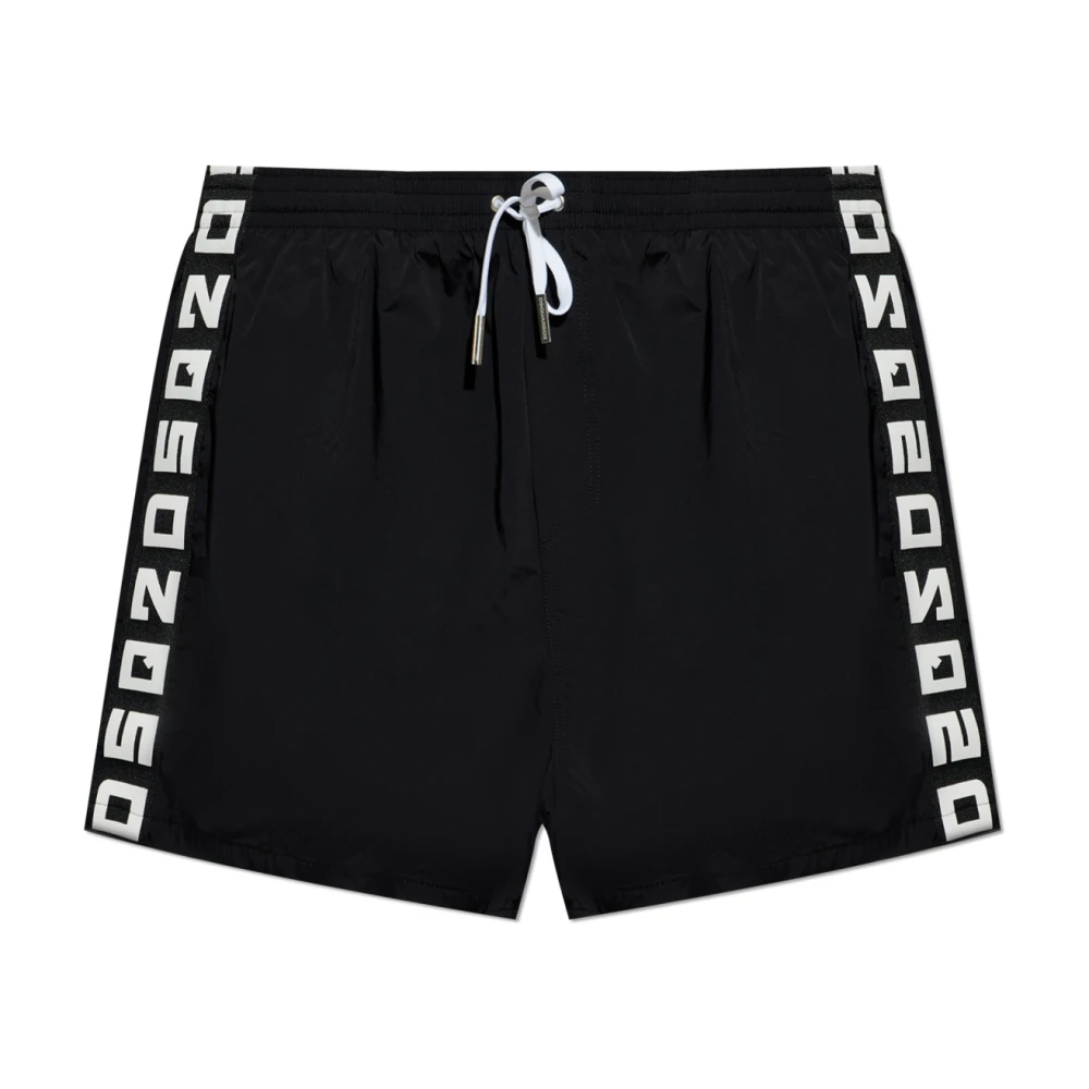 Dsquared2 Zwembroek met logo Black Heren