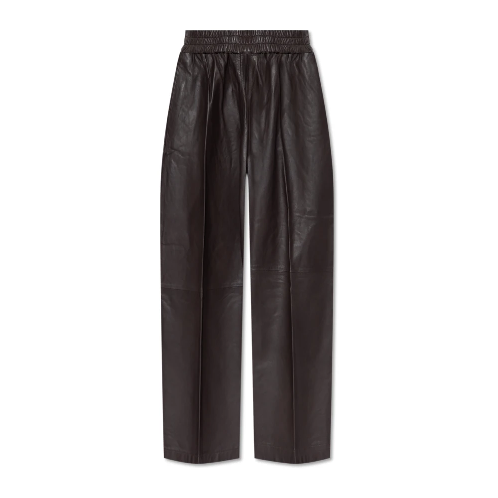 Birgitte Herskind Leren broek Eagle Brown Dames