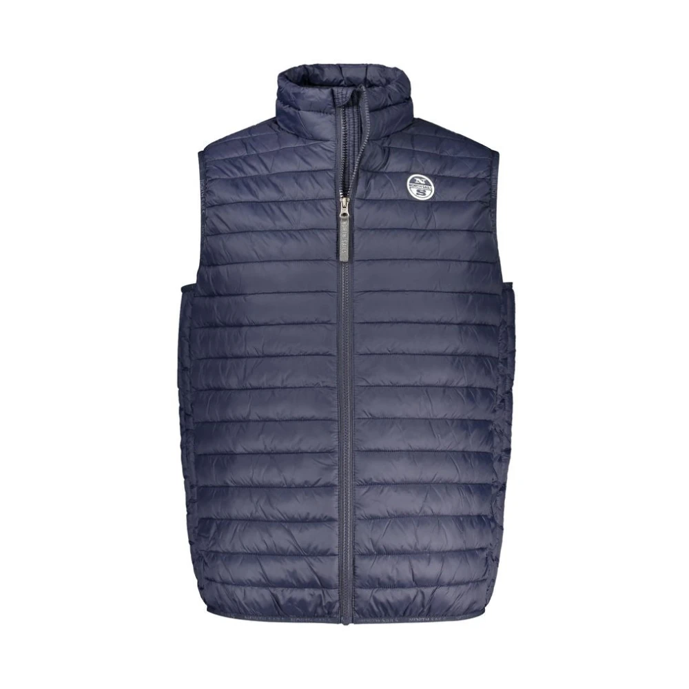 North Sails Blauwe Polyamide Jas met Rits Blue Heren