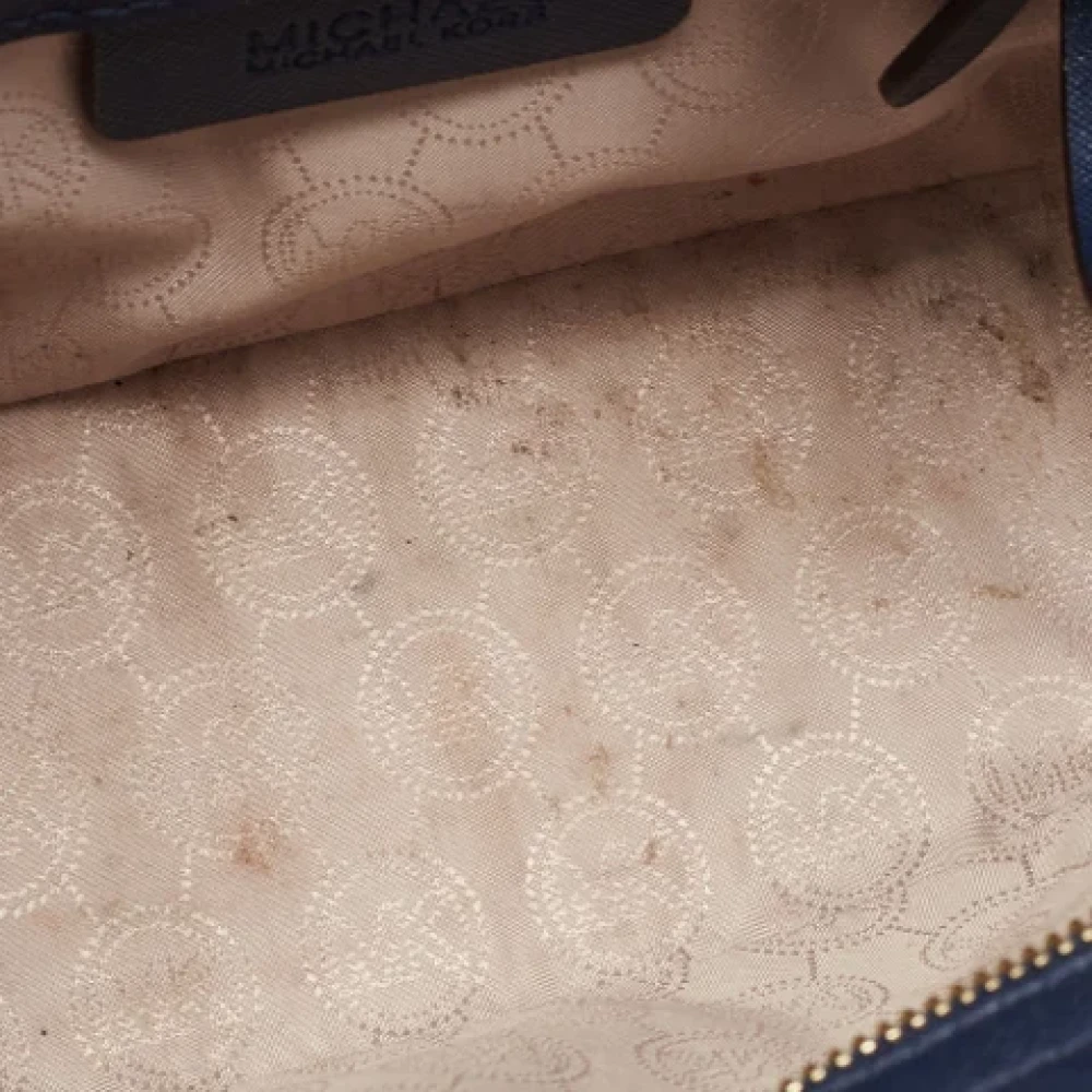 Michael Kors Pre-owned Leather shoulder-bags Blue Dames