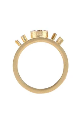 Elegant Guld 925 Silver Ring