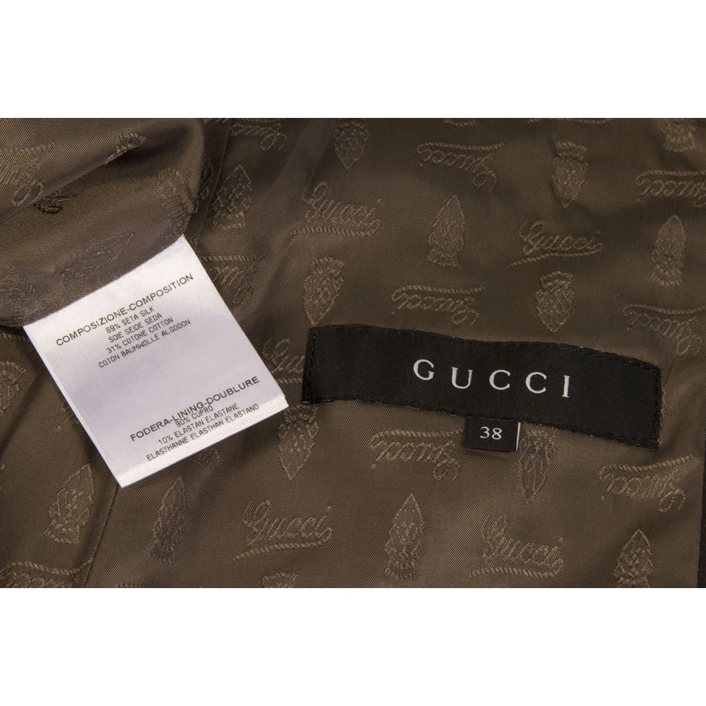 Gucci Vintage Tweedehands jas Brown Dames