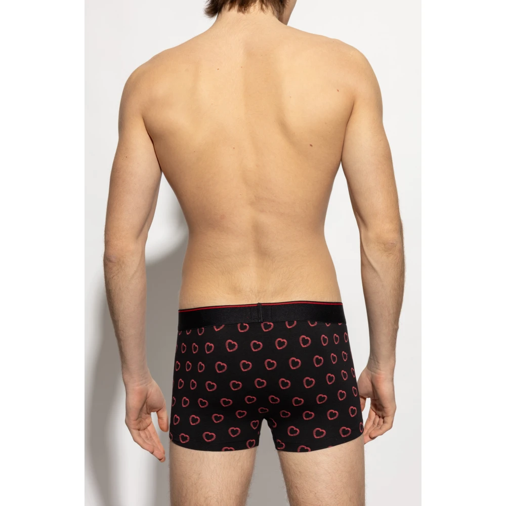 Diesel Gedrukte boxers Damien Boxers Black Heren
