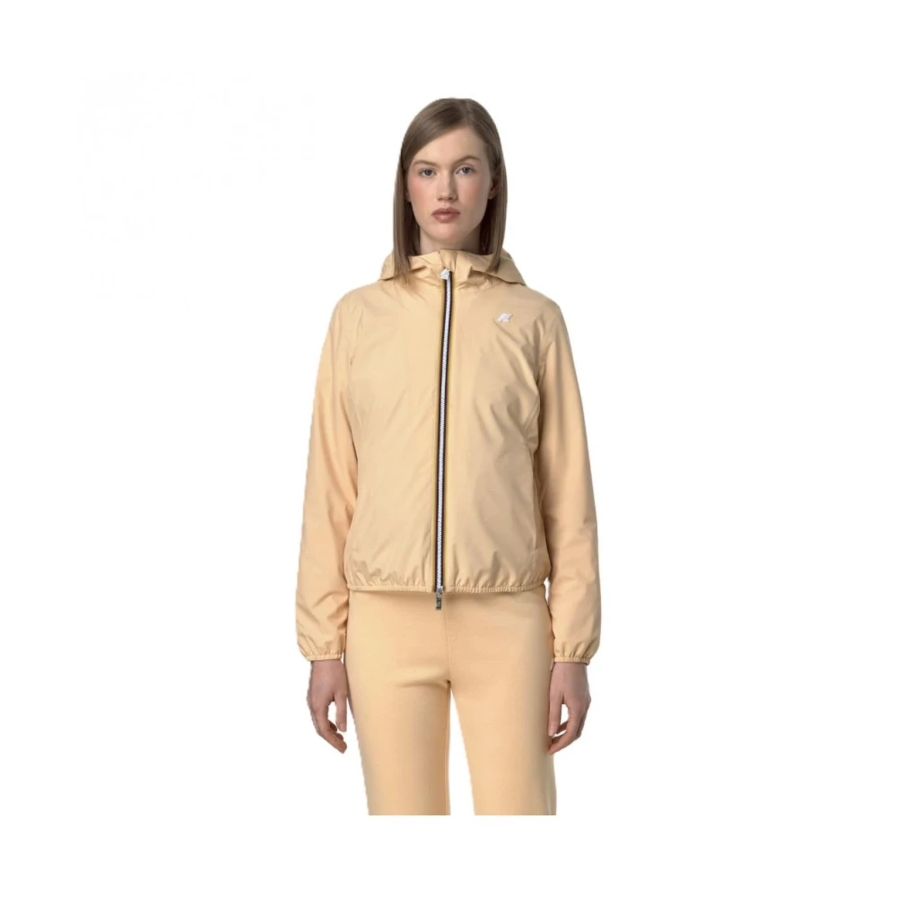 K-way Polyester Jassen en Parka's Beige Dames