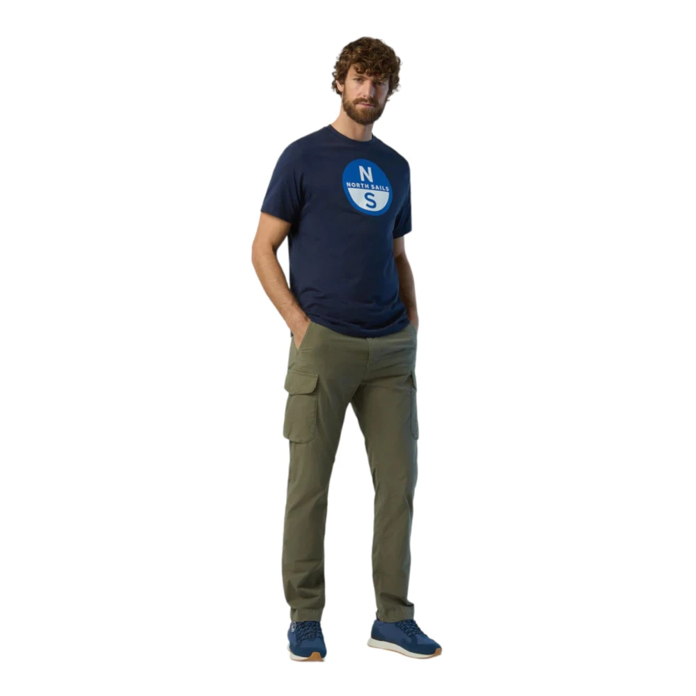 North Sails Korte Mouw T-shirt Blue Heren