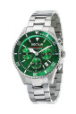 cadran-vert-montre-en-acier-inoxydable