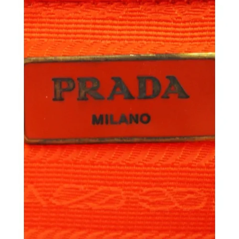 Prada Vintage Pre-owned Leather totes Orange Dames