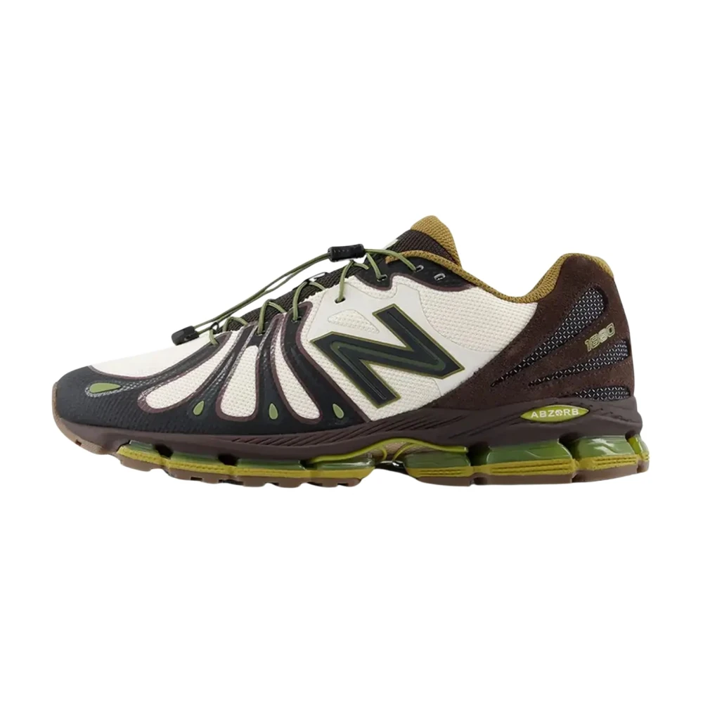 New Balance Men's Beige Abzorb 1890 Sneakers Linen / Pumpernickel / Basil Oil Size 10 - Image 7