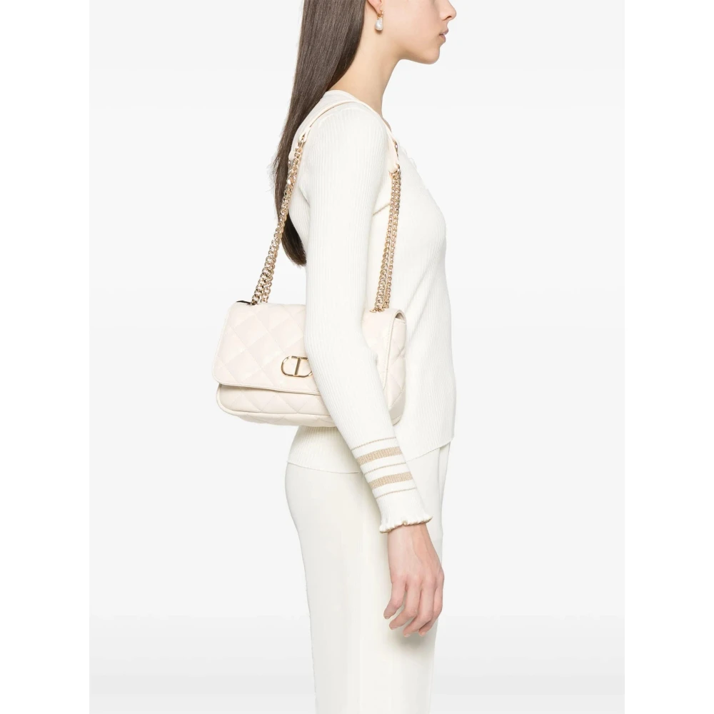 Twinset Parel Schoudertas Beige Dames
