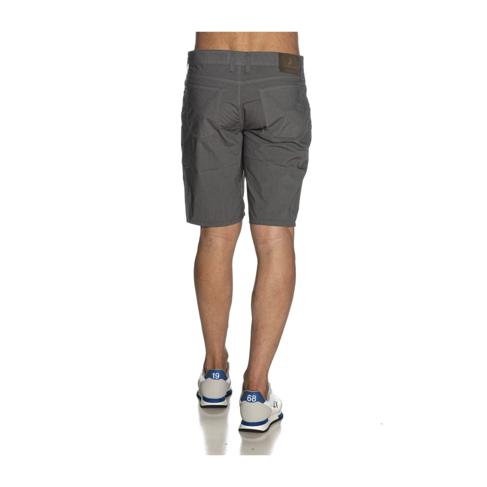 Jeckerson Grijze Casual Katoenen Bermuda Shorts Gray Heren