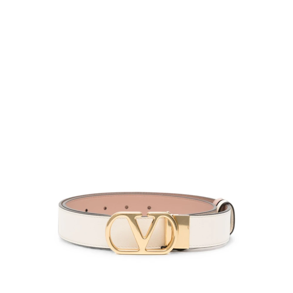 Valentino Garavani Beige Belts, Female, 85 Cm, Vlogo Signature Belt