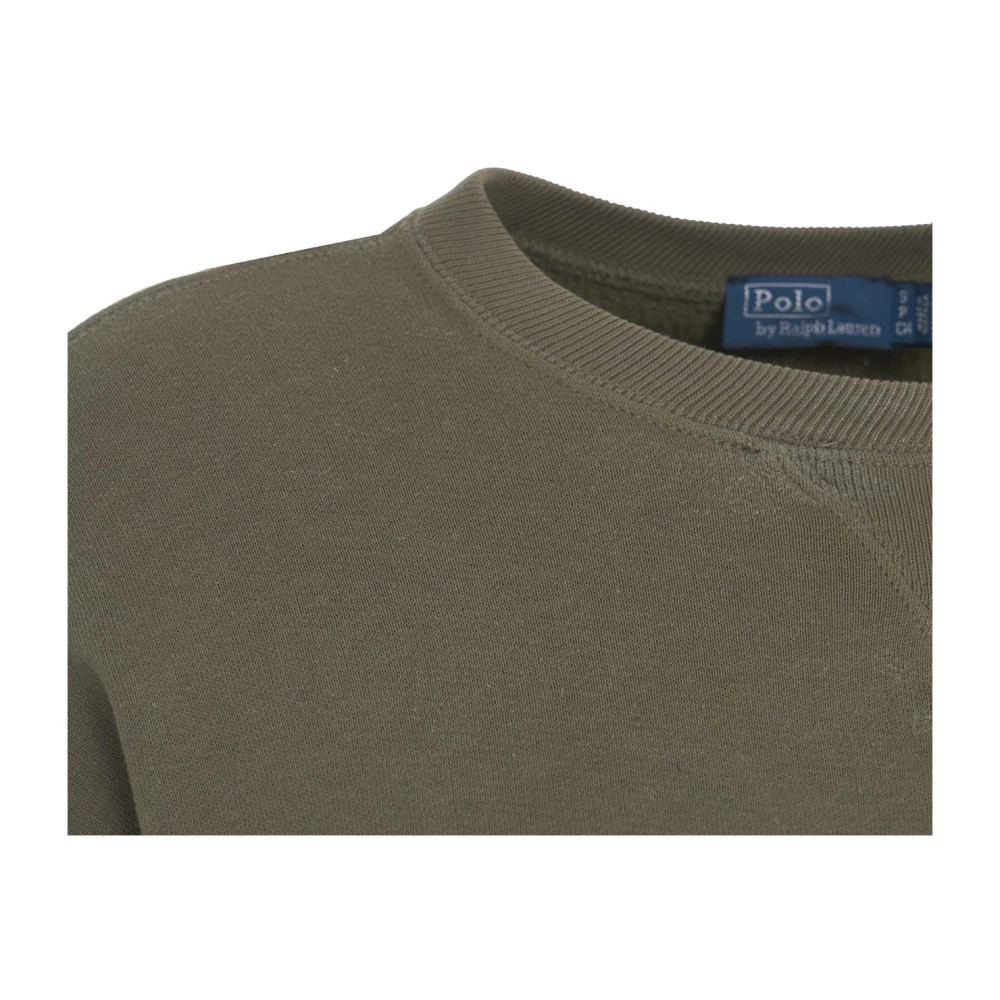 Polo Ralph Lauren Groene Logo Geborduurde Sweatshirt Green Dames